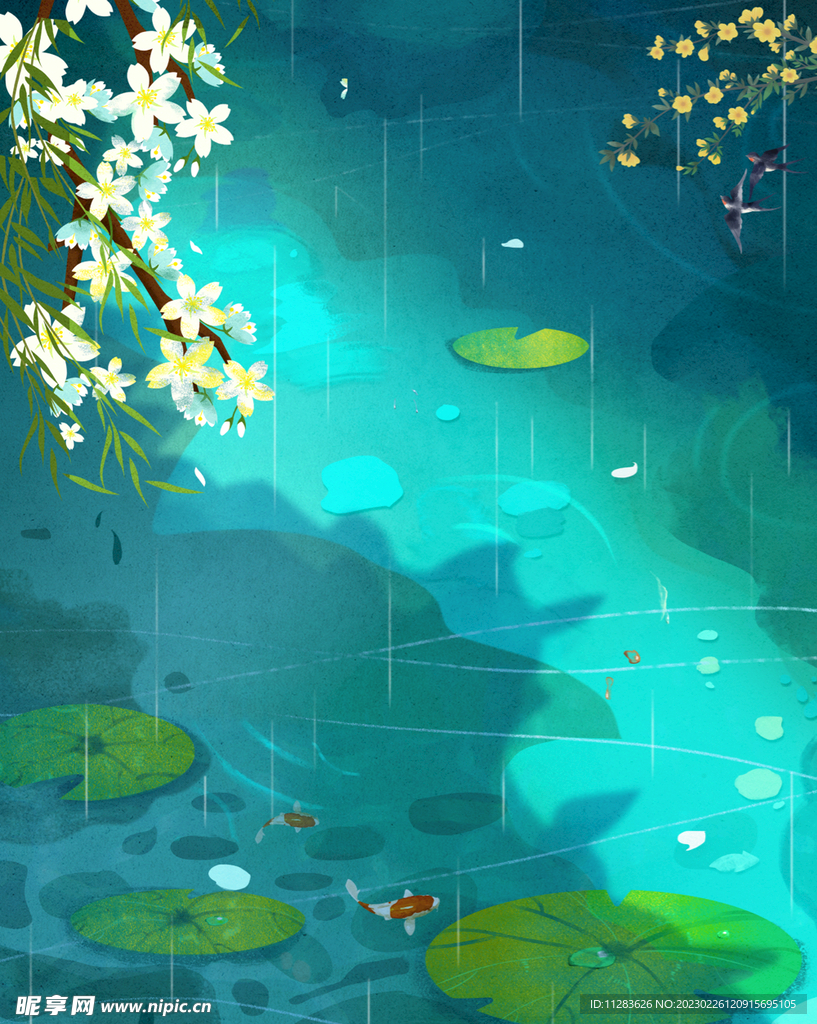 春天节气插画