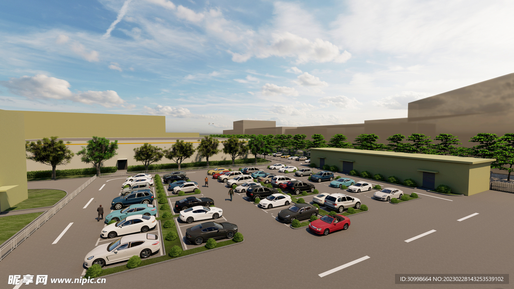 停车场效果图