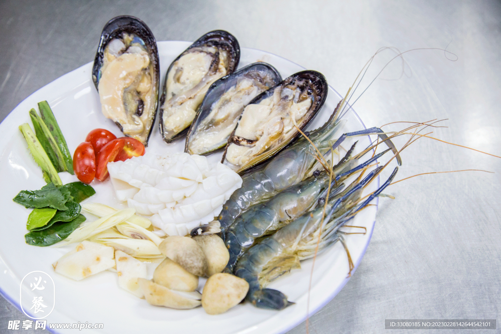 美食海鲜拼盘