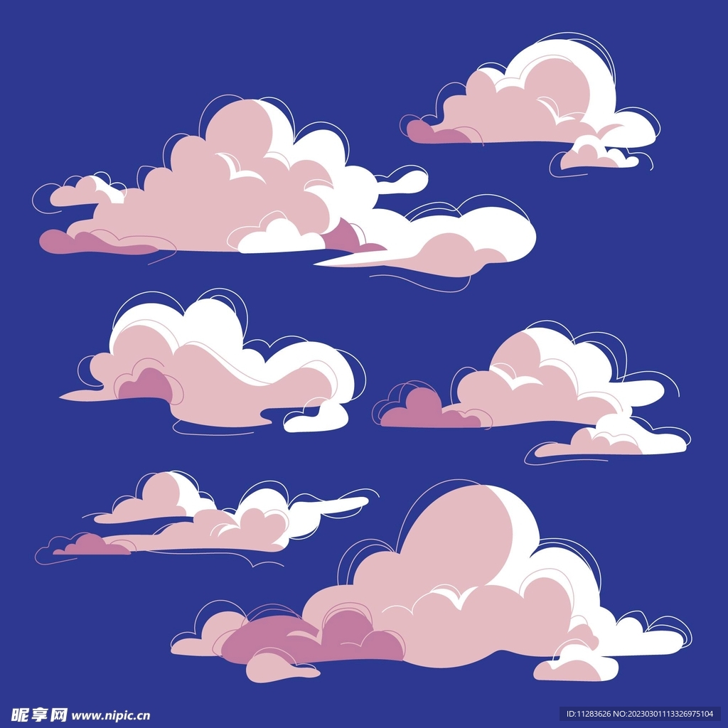 云朵矢量素材