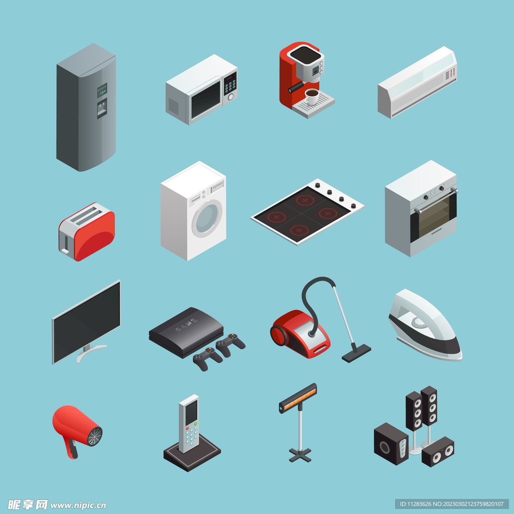 家用电器插画