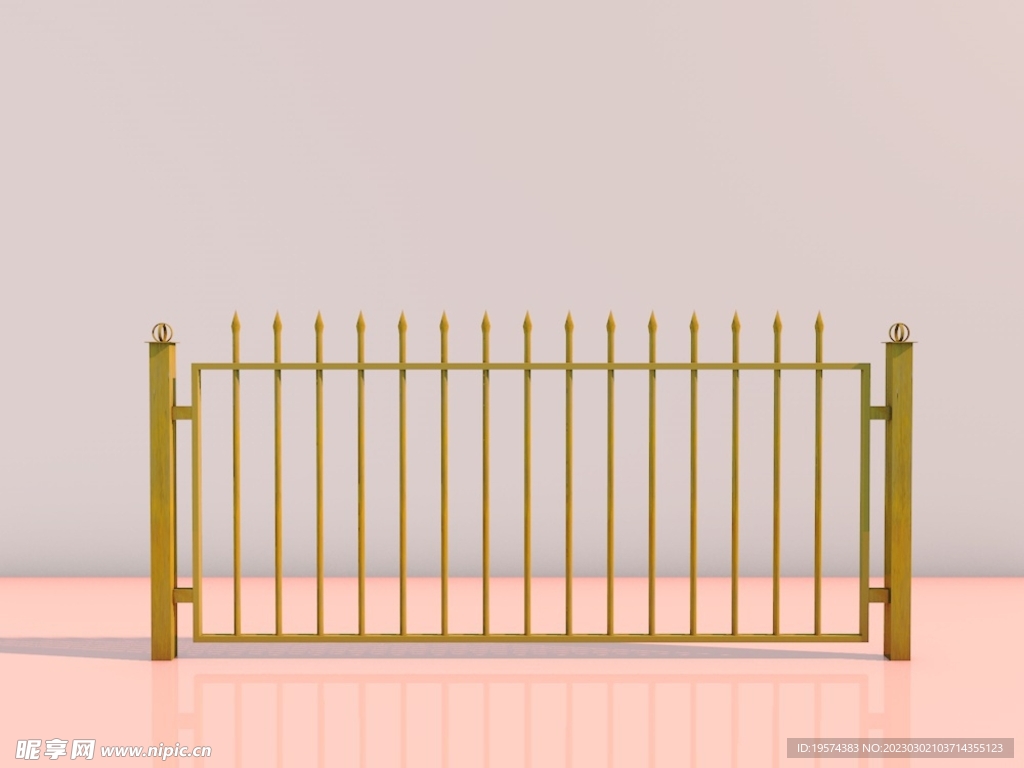 C4D模型栅栏