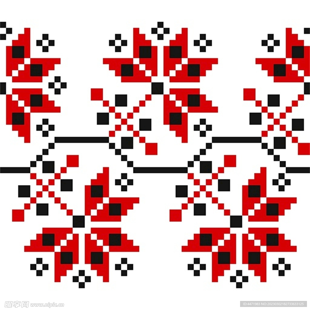民族风花纹 