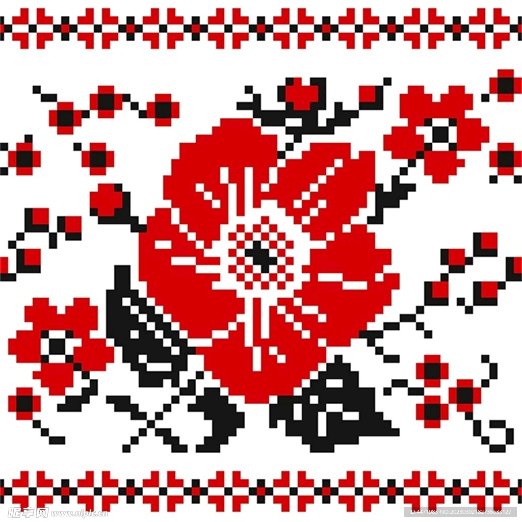 民族风花纹 