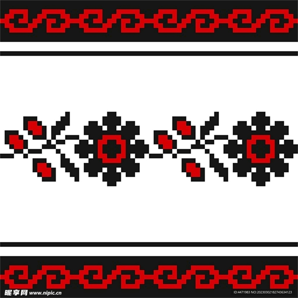 民族风花纹 