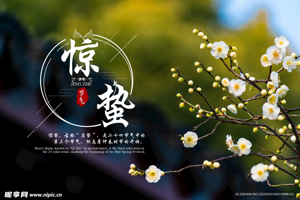 惊蛰节气海报
