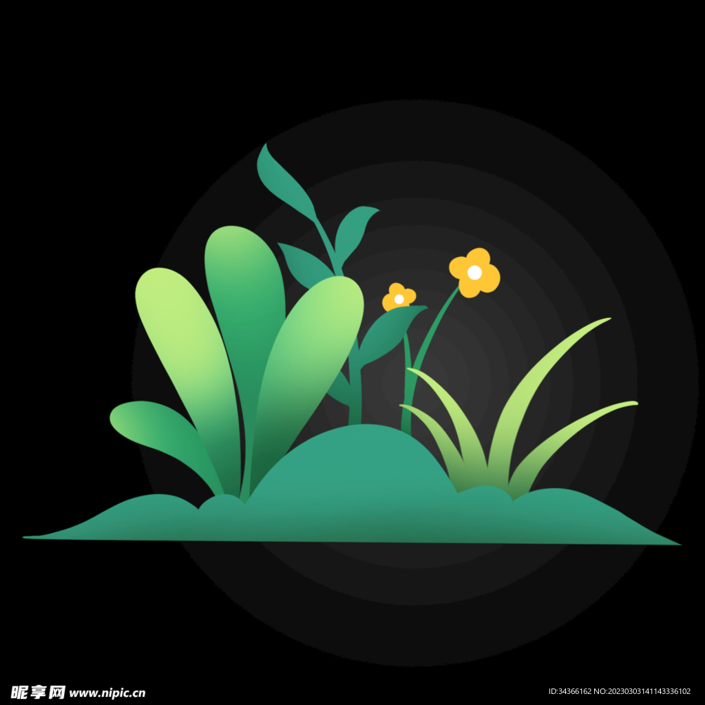卡通植物