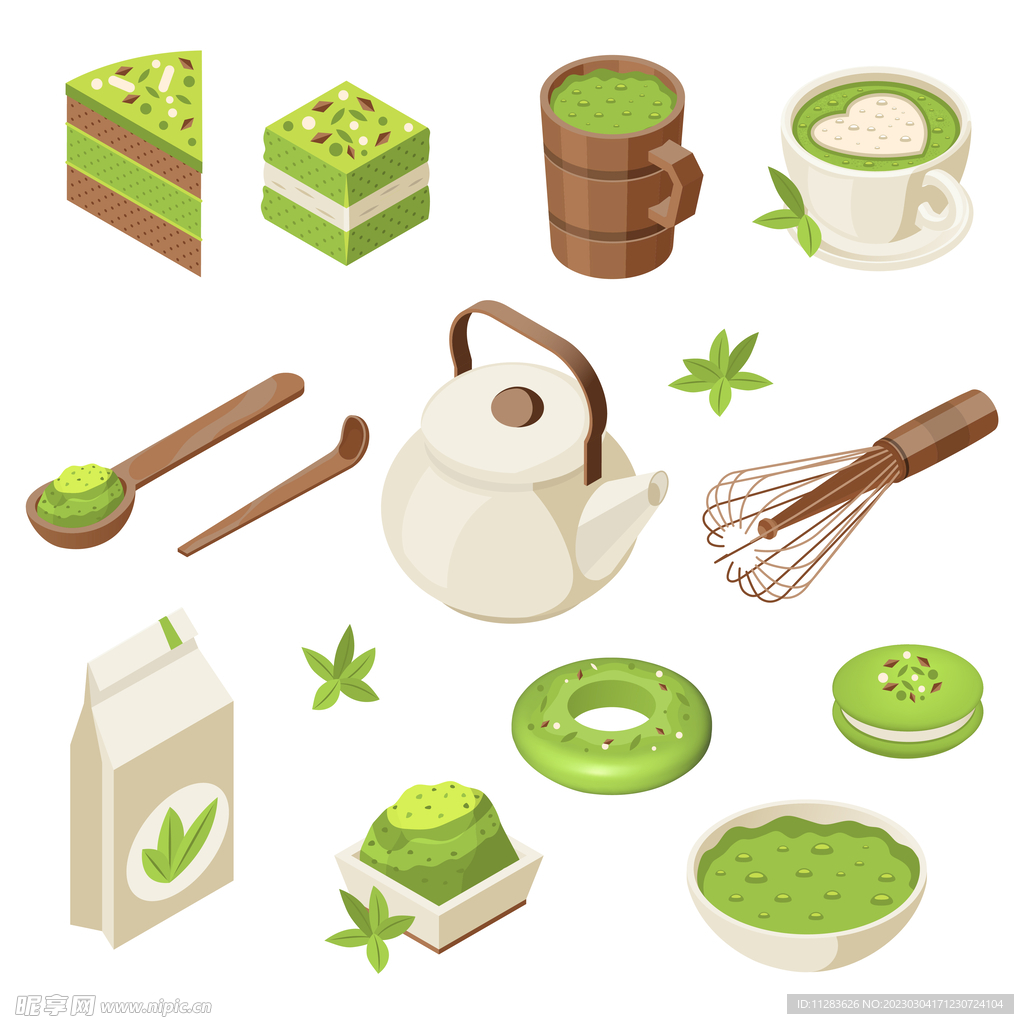 抹茶糕点