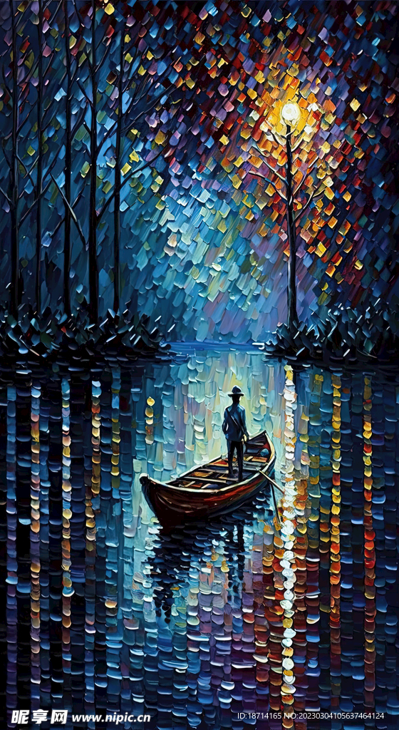 魔幻风景油画