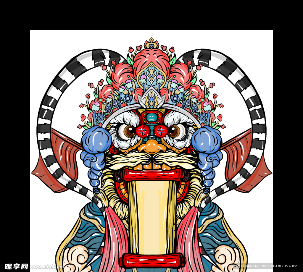 国潮插画