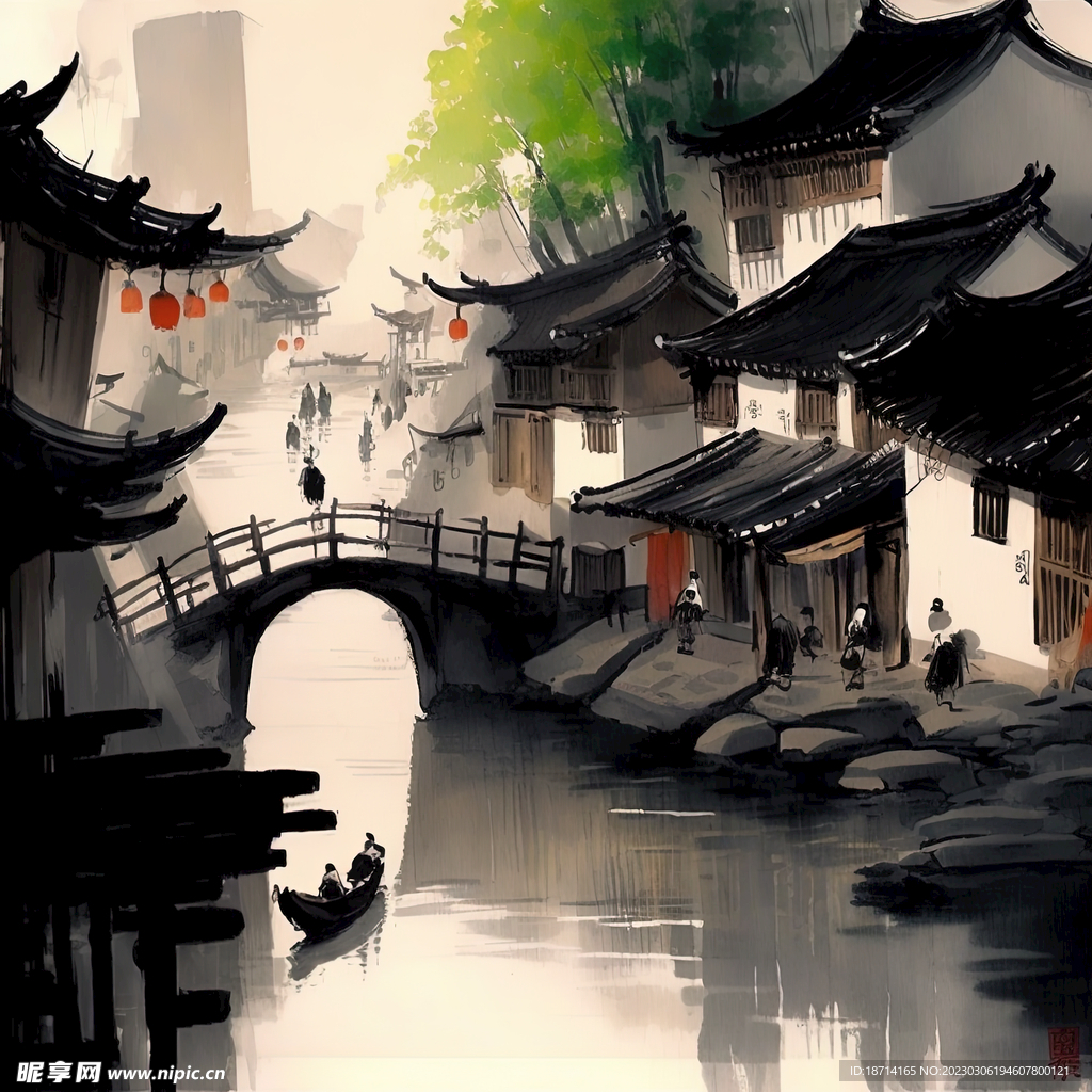 水墨江南