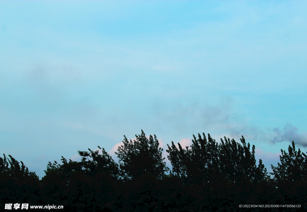 蓝天   天空