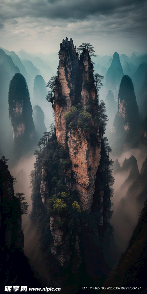 峰峦叠嶂