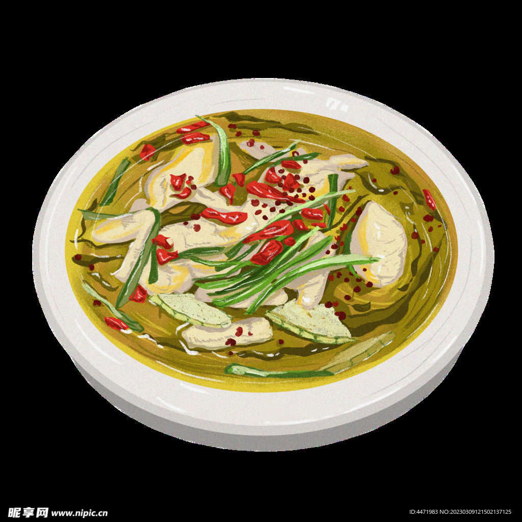  手绘藤椒鱼