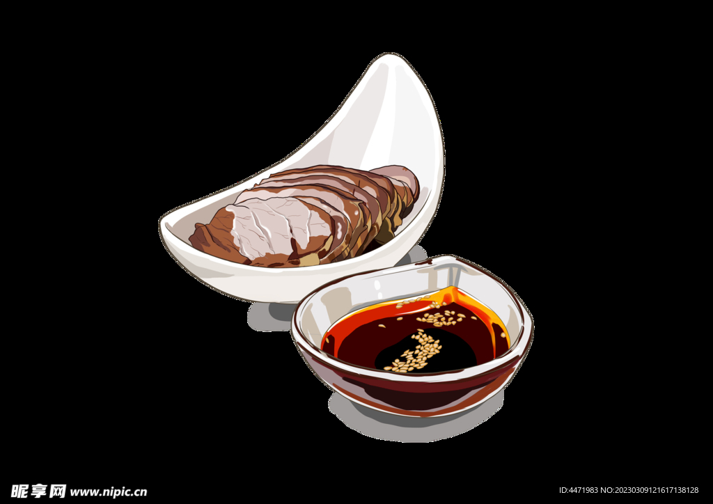 手绘冷盘牛肉