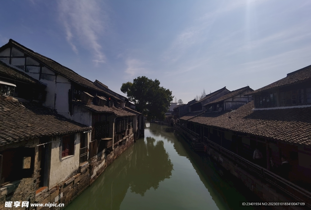 乌镇旅游小桥流水古建筑