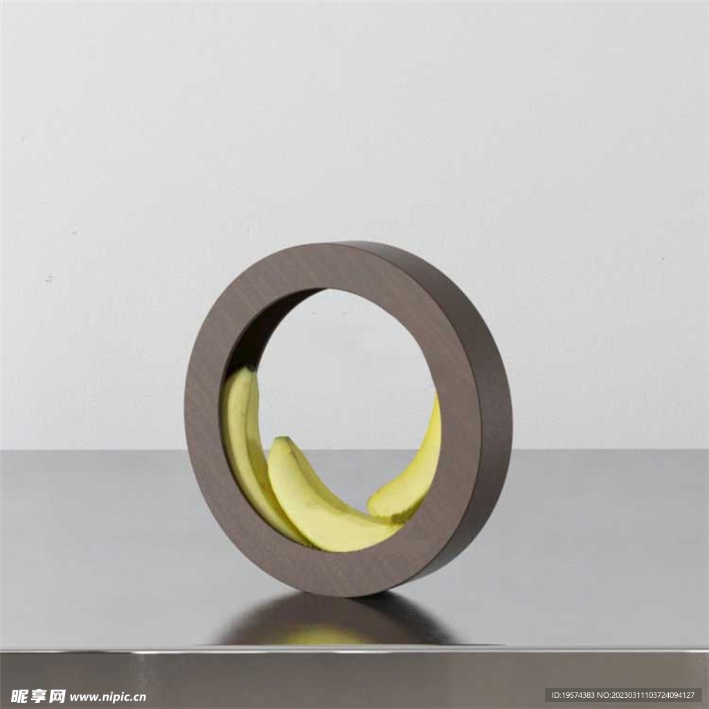 C4D模型香蕉架子