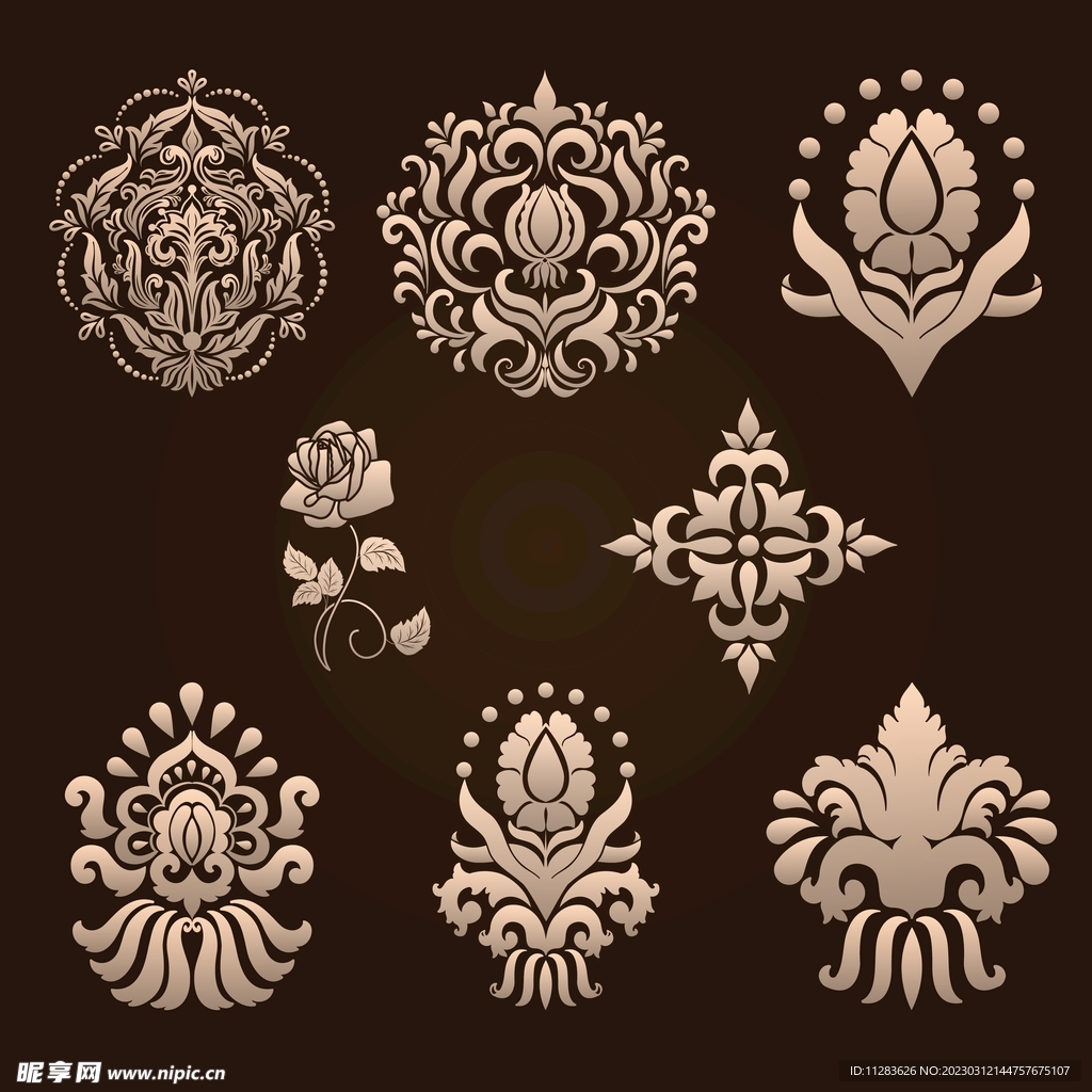 藤蔓花纹