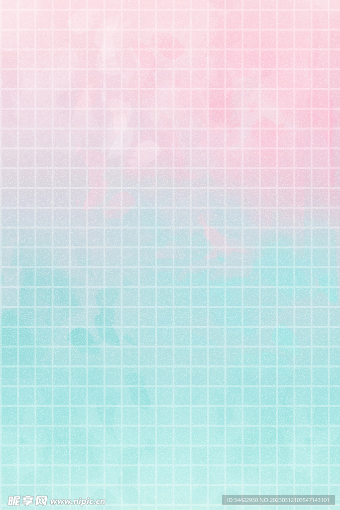 卡通可爱手绘格子