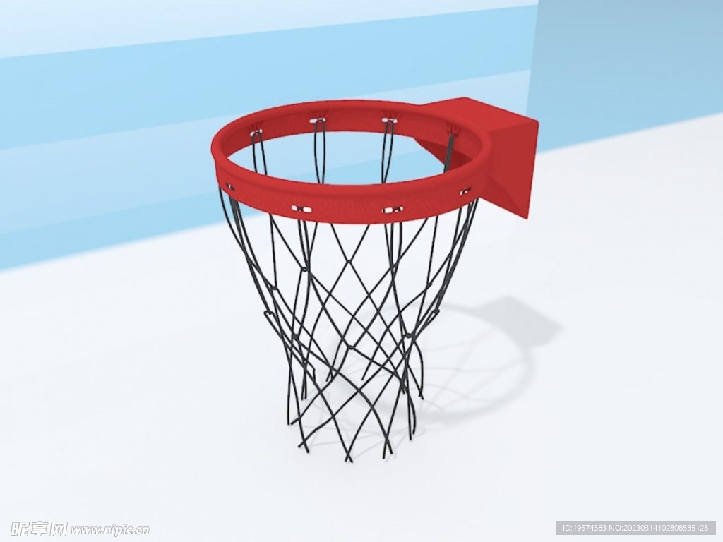 C4D模型篮球框