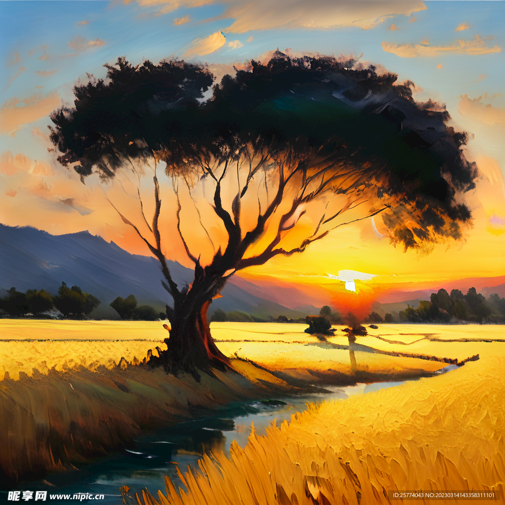 油画风景