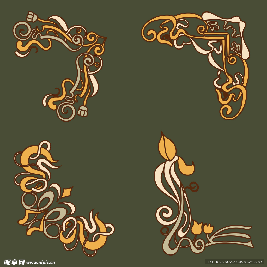 手绘花纹