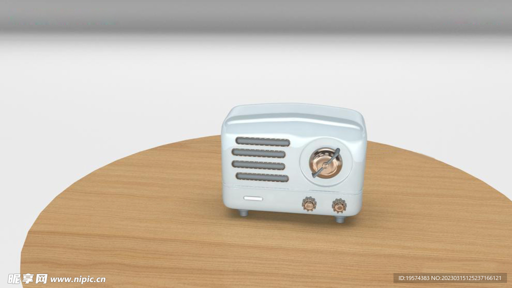 C4D模型收音机