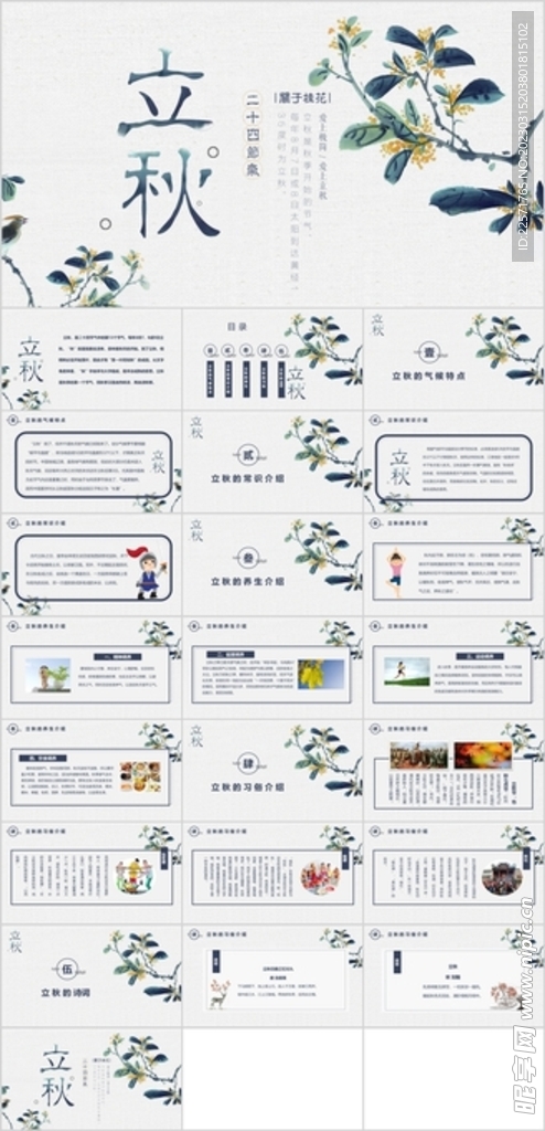 24节气立秋ppt