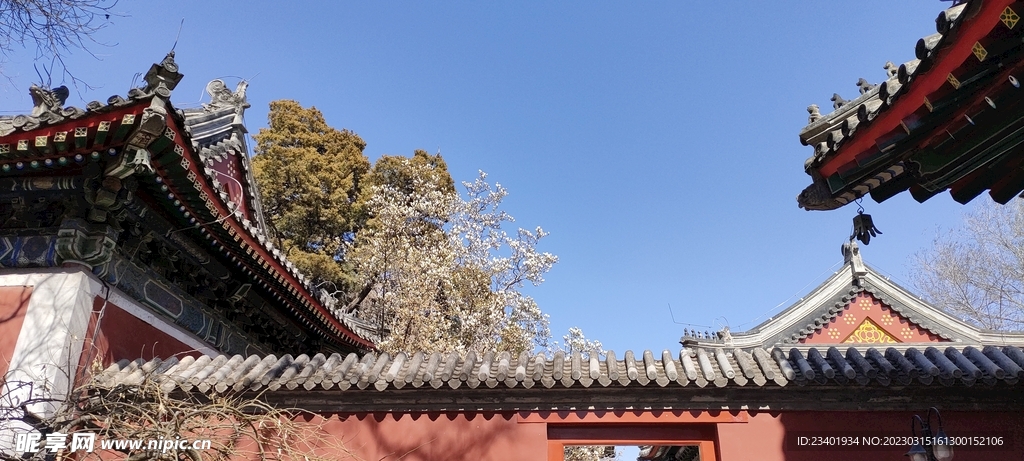 北京万寿寺中式古建筑