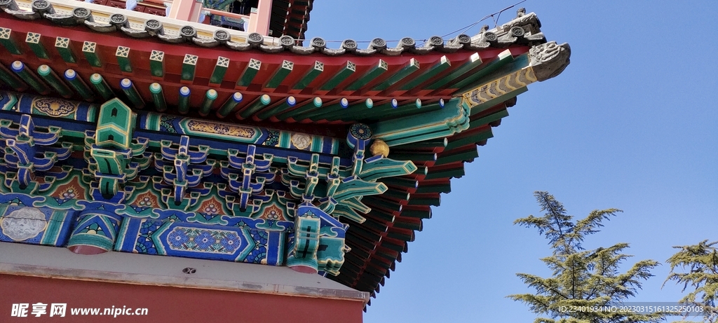 北京万寿寺中式古建筑