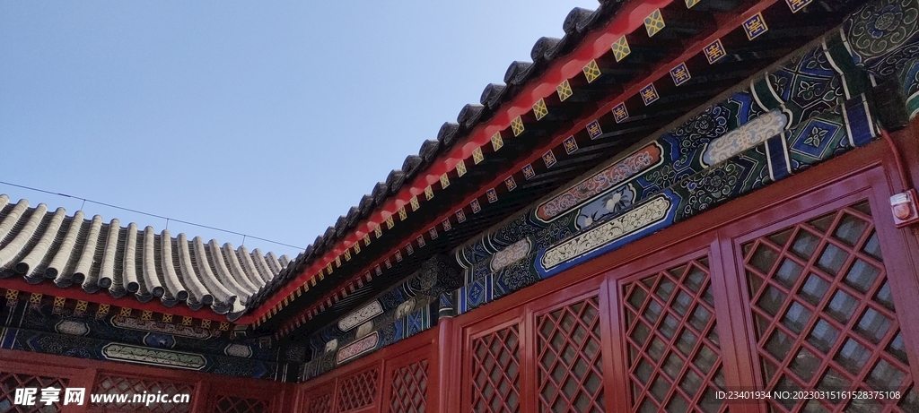 北京万寿寺中式古建筑