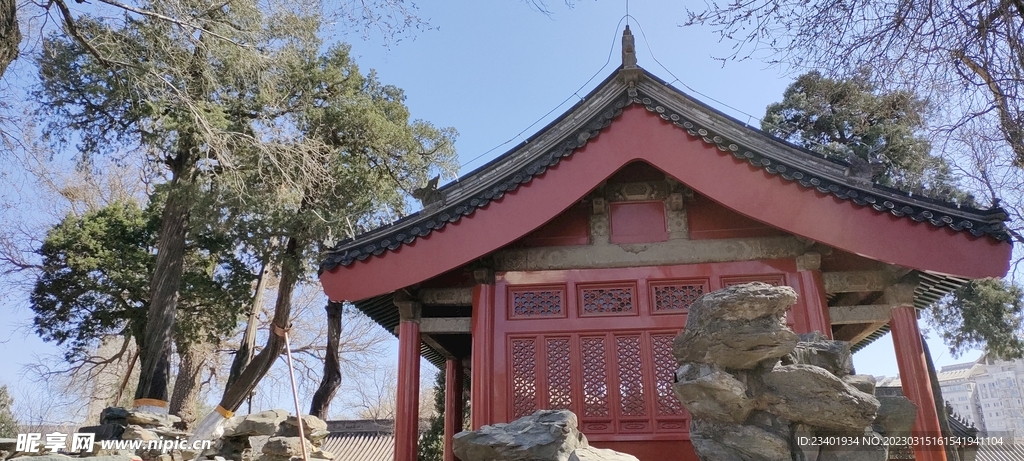 北京万寿寺中式古建筑