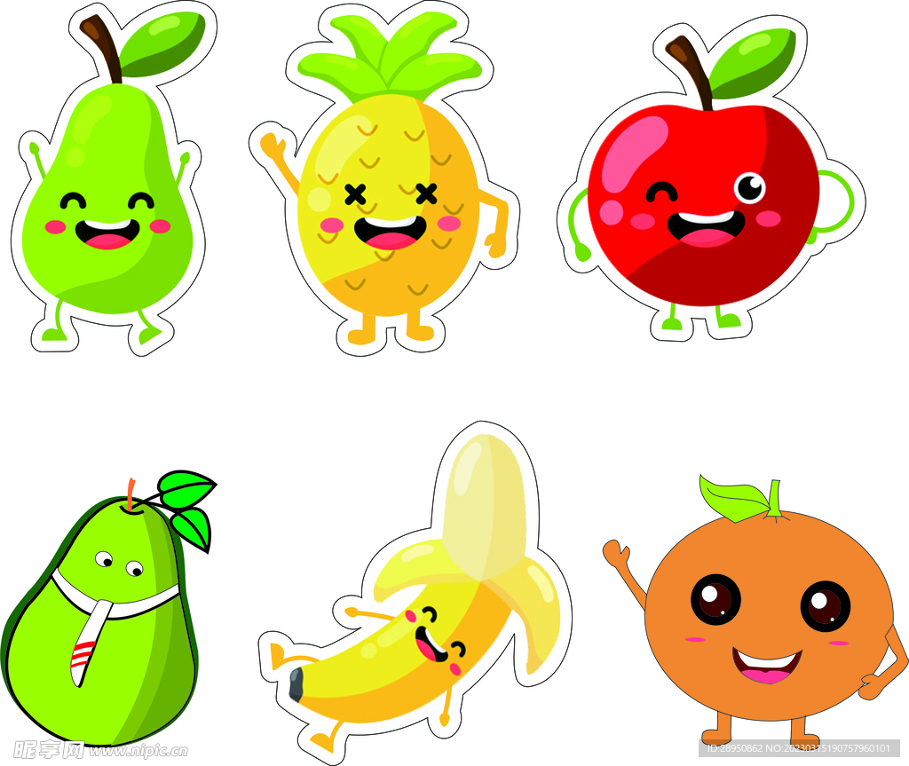 卡通水果