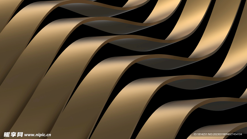 金色条纹抽象背景