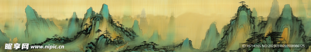 国画山水画