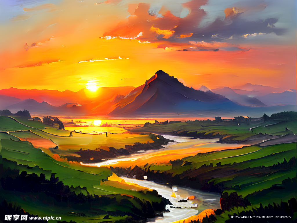 风景油画