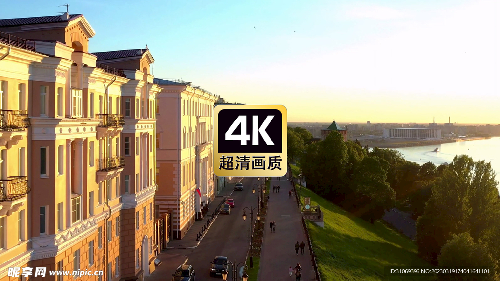 西欧城镇街道美景