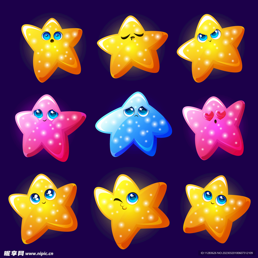 卡通星星