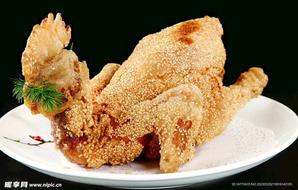 香酥芝麻鸡