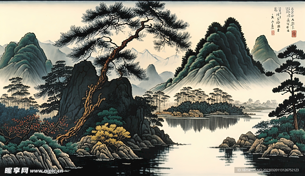 山水国画
