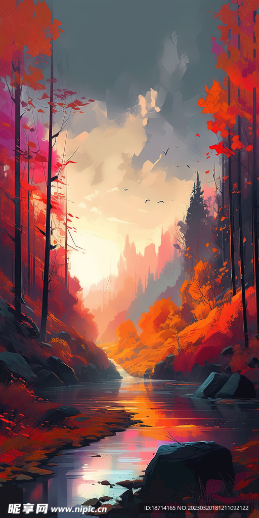 水彩风景画