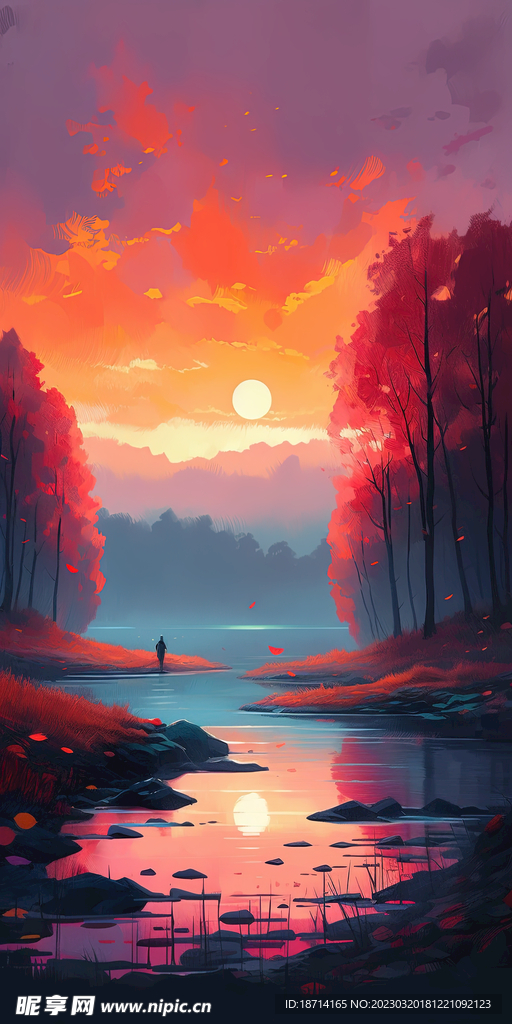 水彩风景画