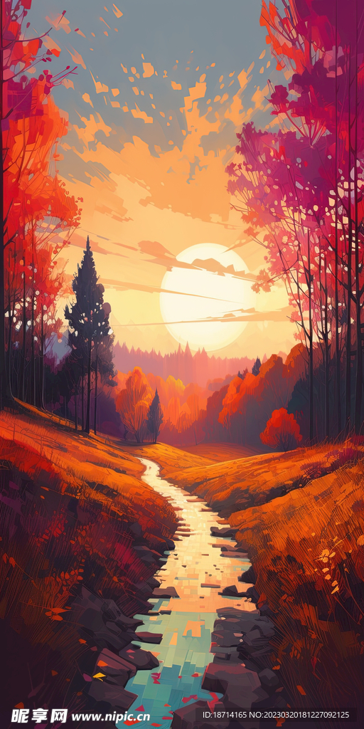 水彩风景画