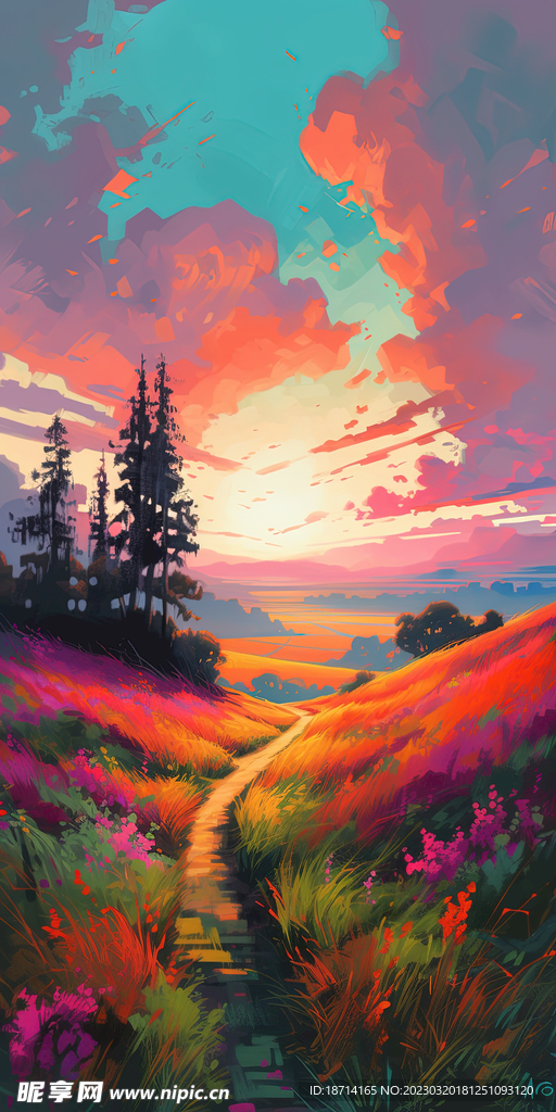 水彩风景画