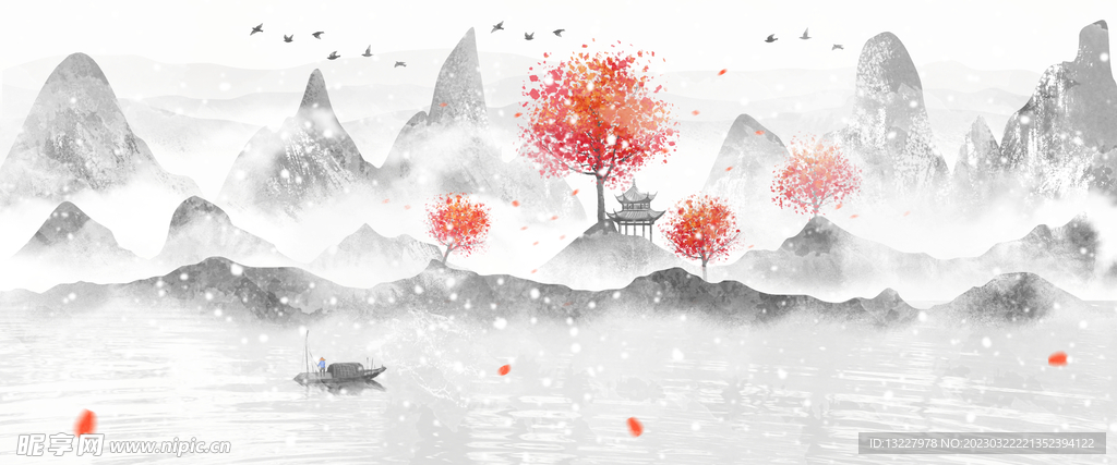  古风山水 装饰画