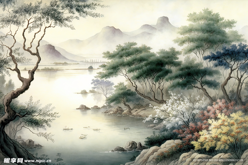 国画山水画