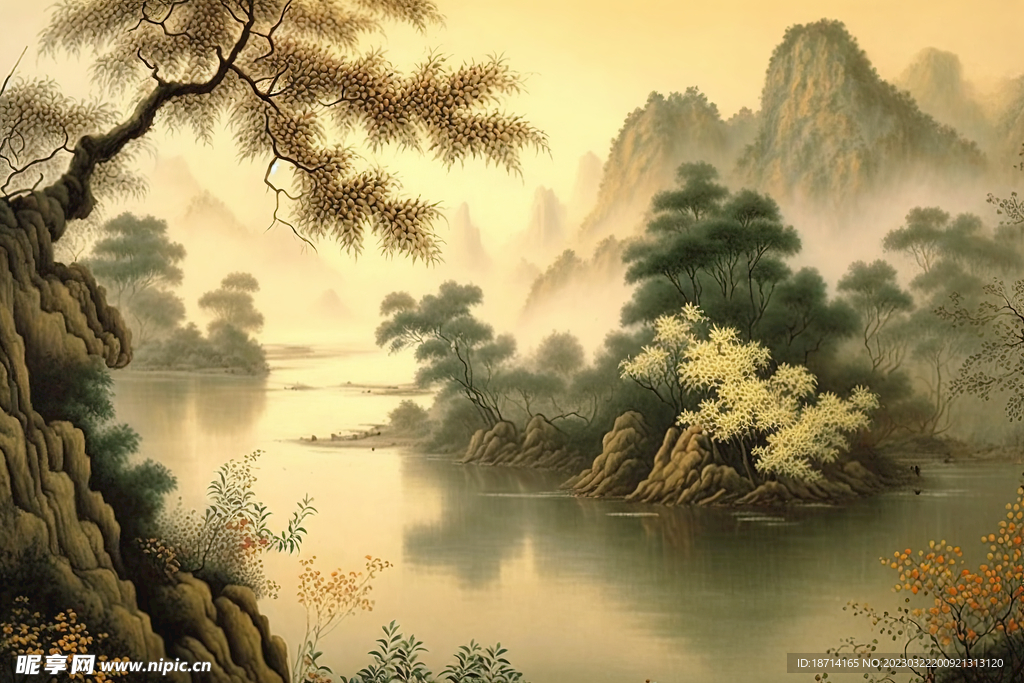 国画山水画