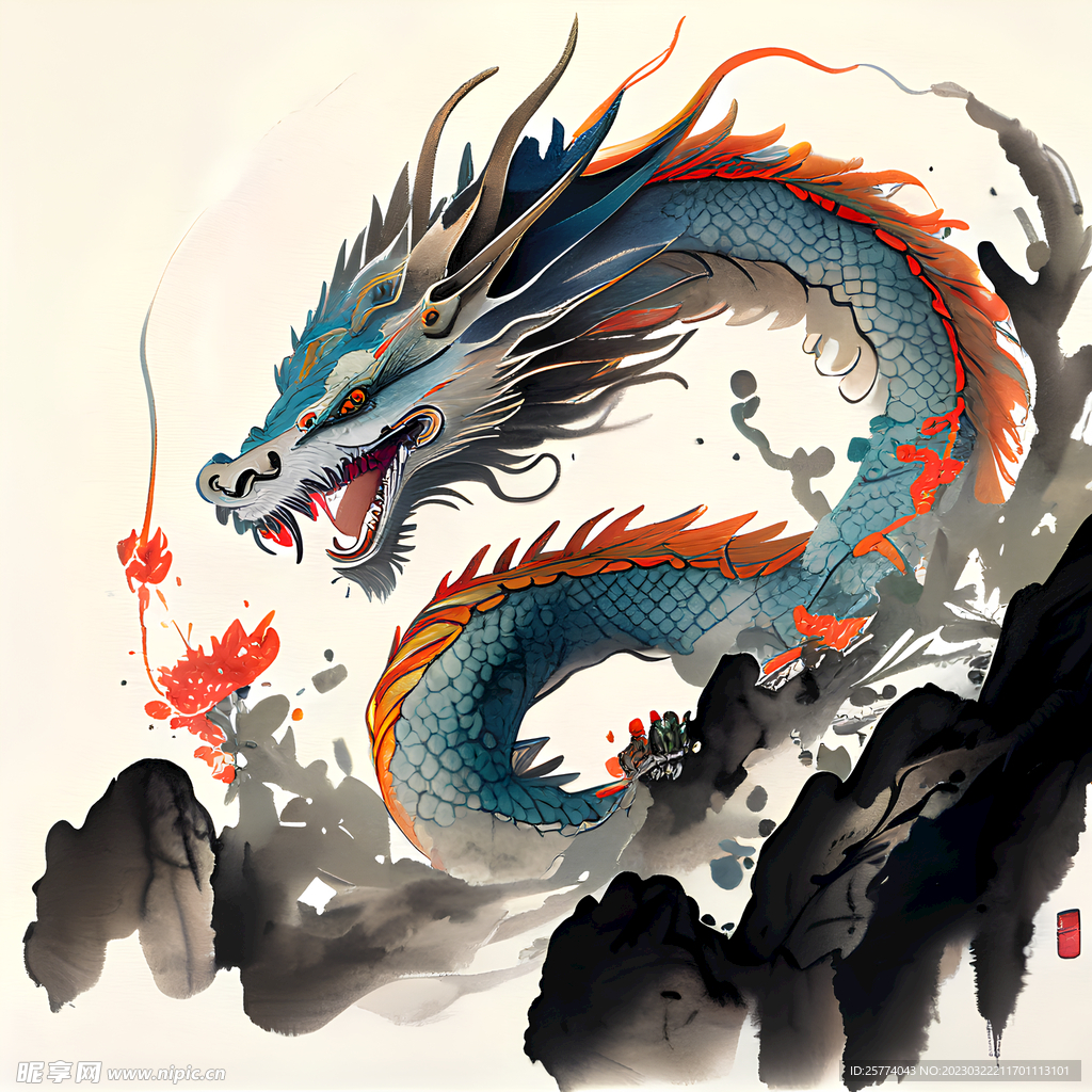插画龙