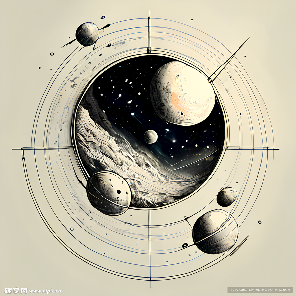 星空设计手稿