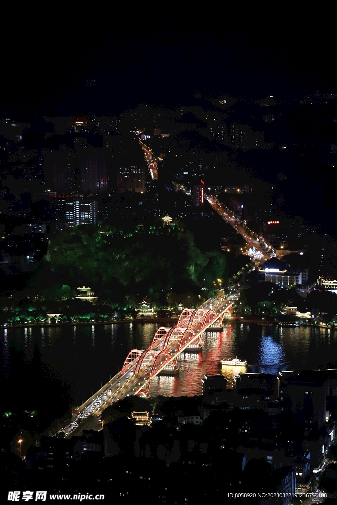 柳州 夜景 文惠桥